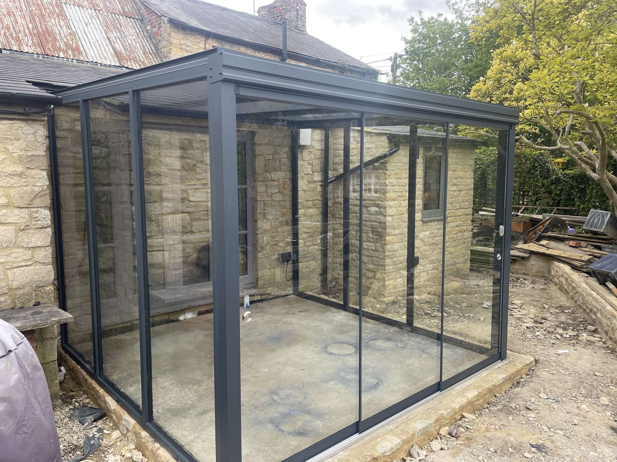 glass rooms UK aluminium extension modern outdoor living