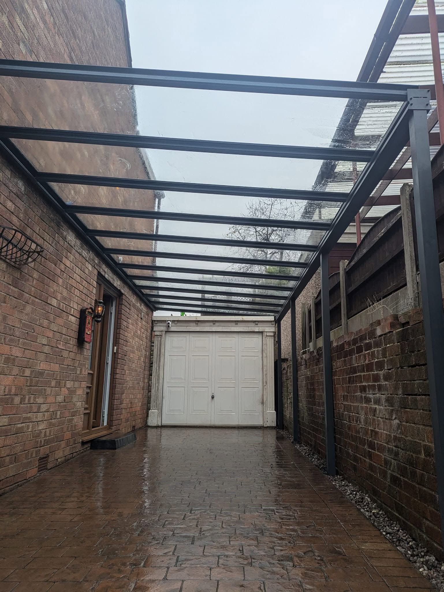 Premium glass carport installed for our customer